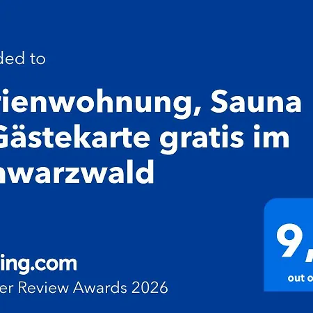 Ferienwohnung, Sauna&gästekarte Gratis Im Schwarzwald Baiersbronn