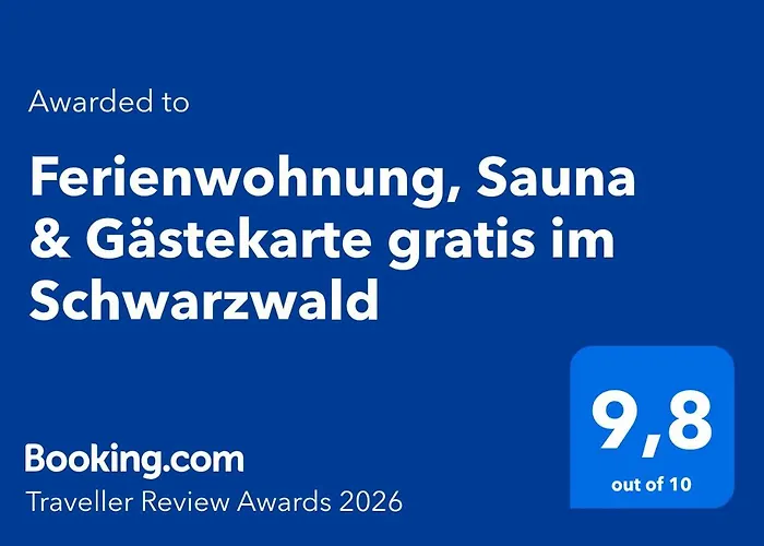 Ferienwohnung, Sauna & Gaestekarte Gratis Im Schwarzwald Baiersbronn